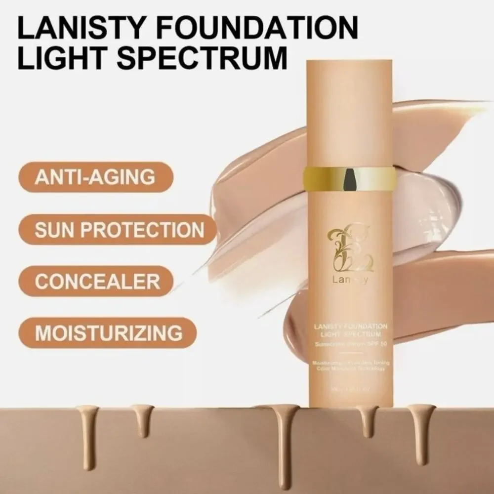 Lanisty 4-in-1 Color Changing Foundation SPF50 Concealer Moisturizer NEW VIRAL!!